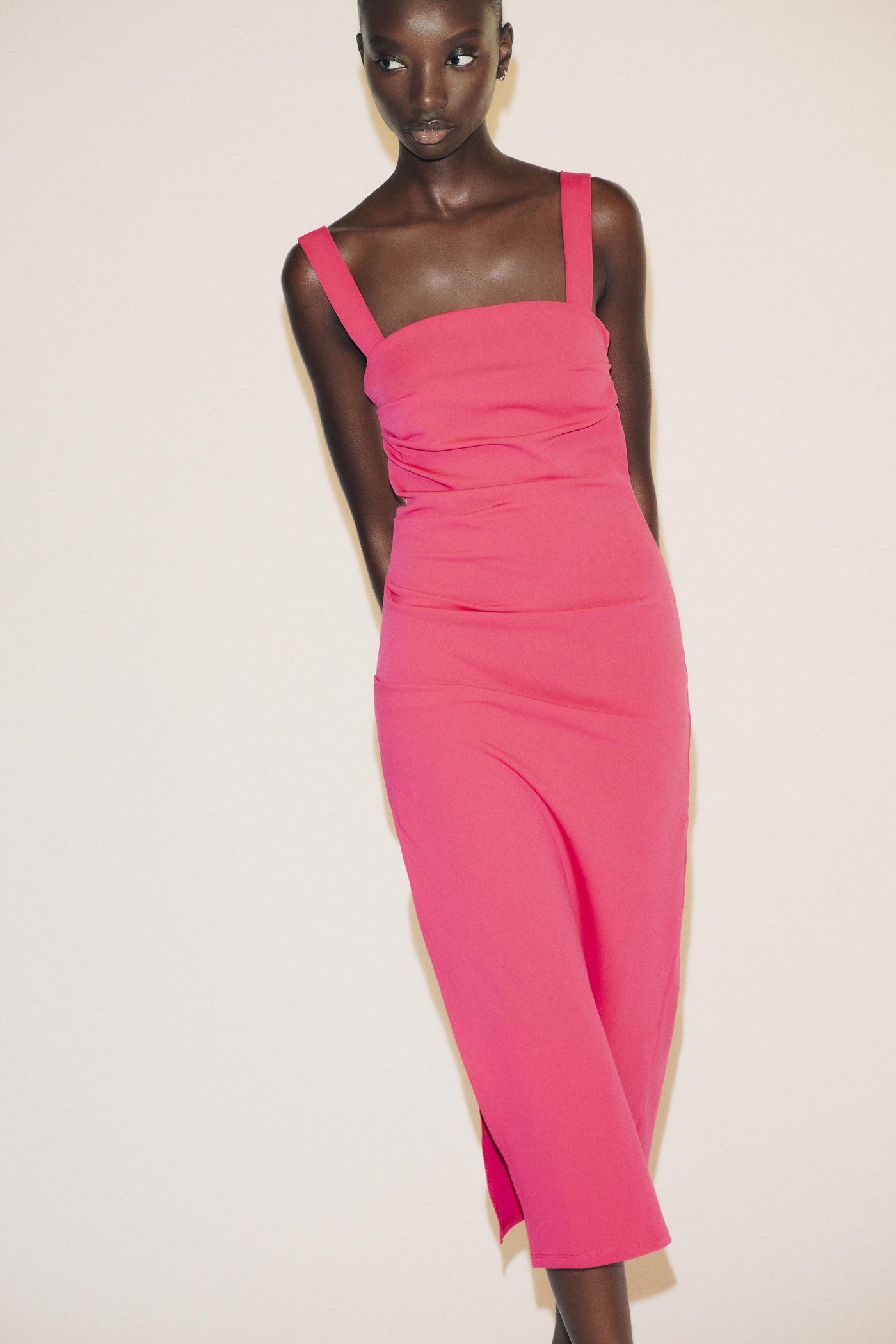 Lana™ | Ruched Midi Dress