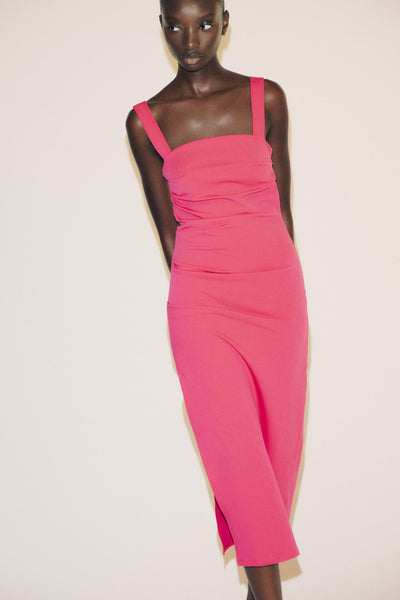 Lana™ | Ruched Midi Dress