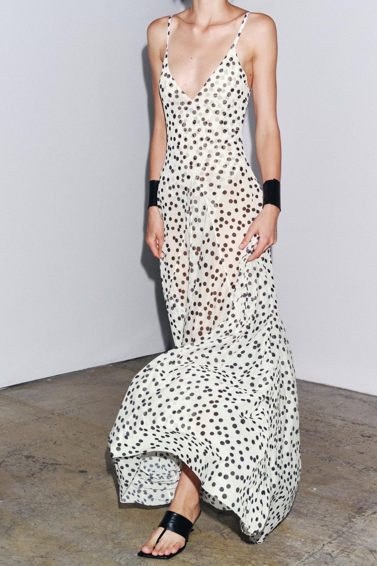 Elsie™ | Sheer Polka Dot Dress