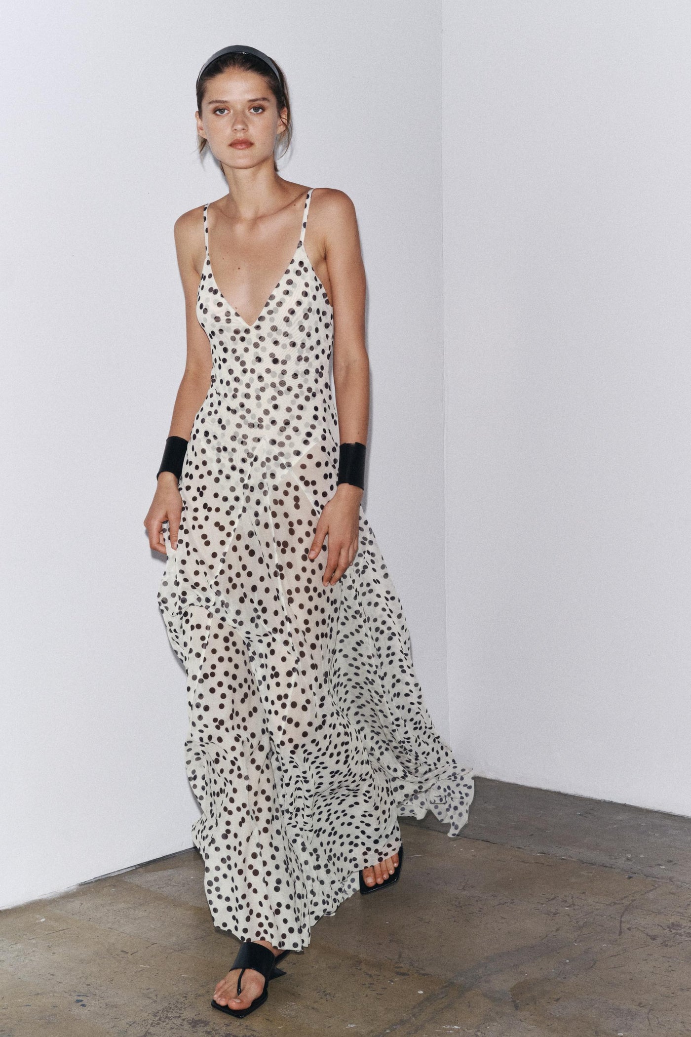 Elsie™ | Sheer Polka Dot Dress