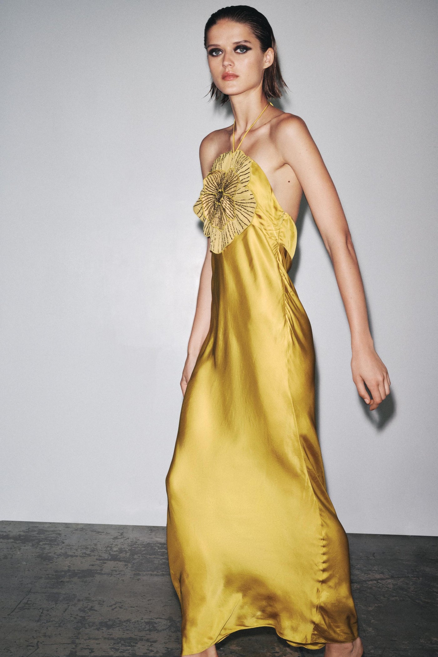 Nina™ | Golden Bloom Dress