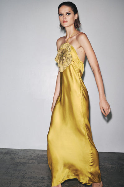 Nina™ | Golden Bloom Dress