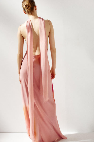 Esme™ | Watercolour Satin Maxi Dress