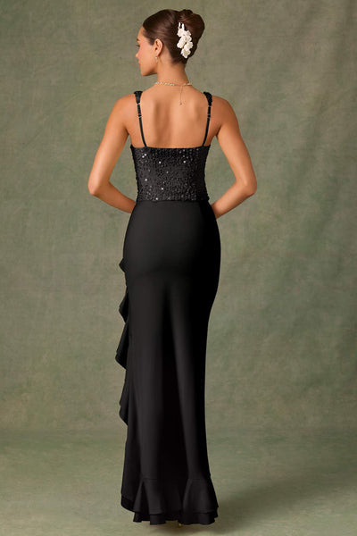 Bella™ | Ruffled Sequin Corset Dress