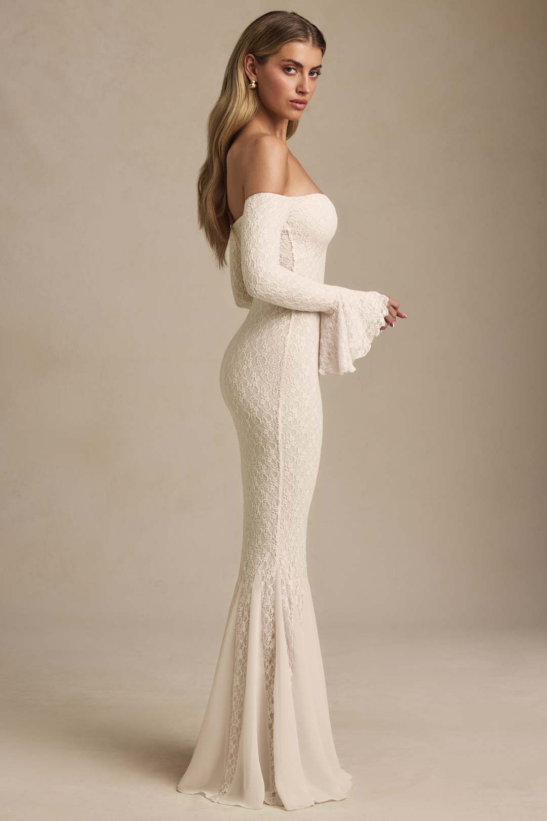 Celeste™ | Off-Shoulder Lace Maxi Dress