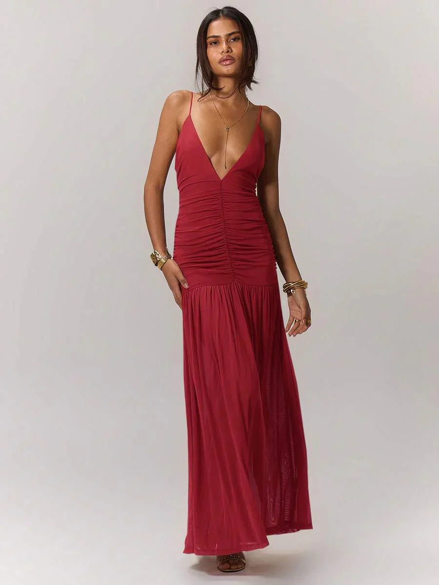 Leonie™ | Ruched Waist Holiday Dress