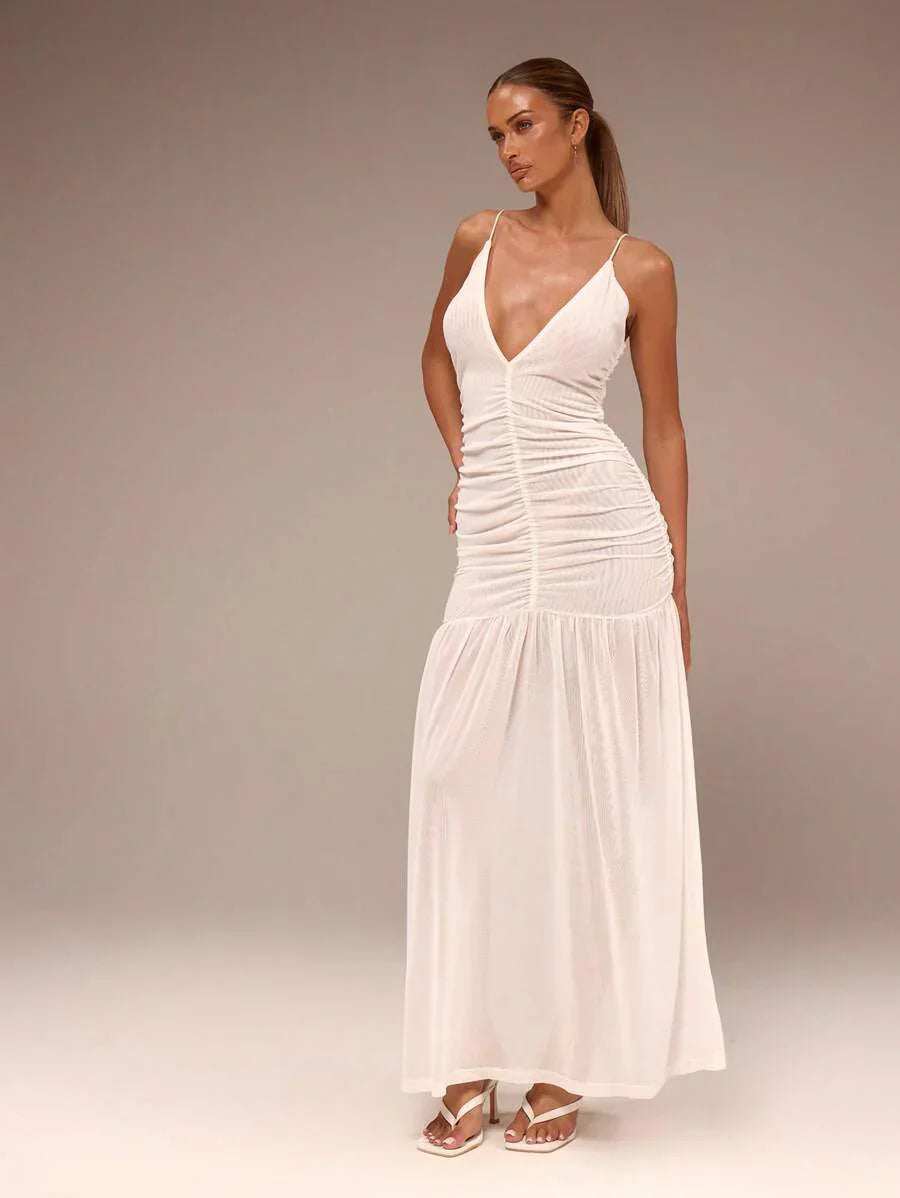 Leonie™ | Ruched Waist Holiday Dress