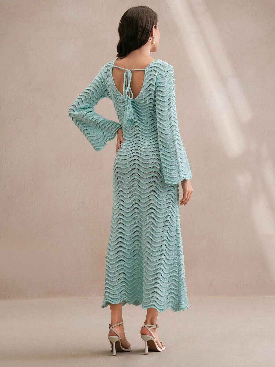 Edith™ | Sculpted Wave Knit Dress