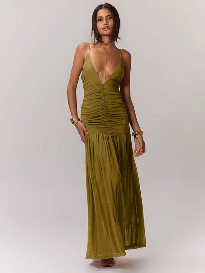 Leonie™ | Ruched Waist Holiday Dress