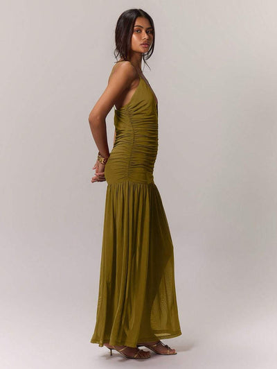 Leonie™ | Ruched Waist Holiday Dress