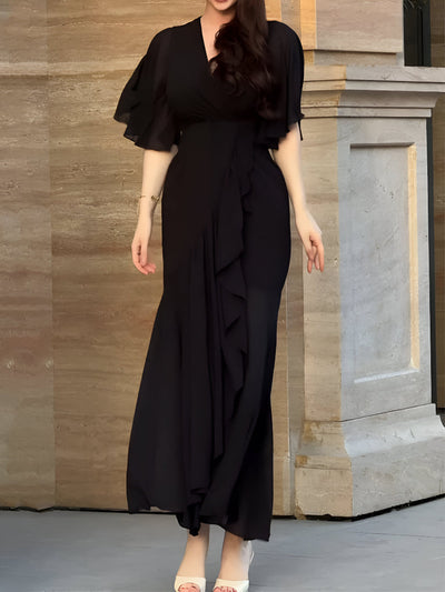 Lena™ | Retro Bloom Maxi Dress