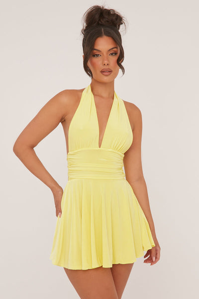 Luna™ | Sultry Halter Mini Dress
