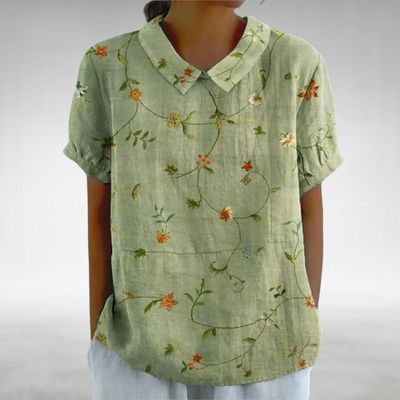 Danaya™ – Vintage-Bluse mit Blumenmuster