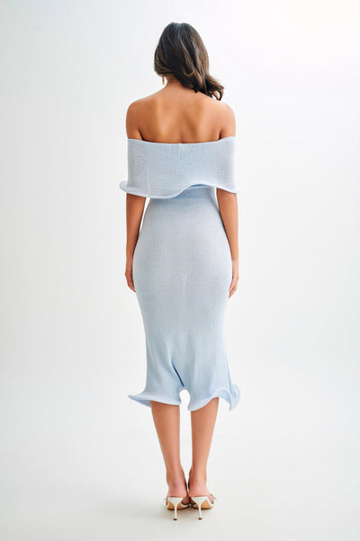 Rhea™ | Off-Shoulder Knit Midi Dress