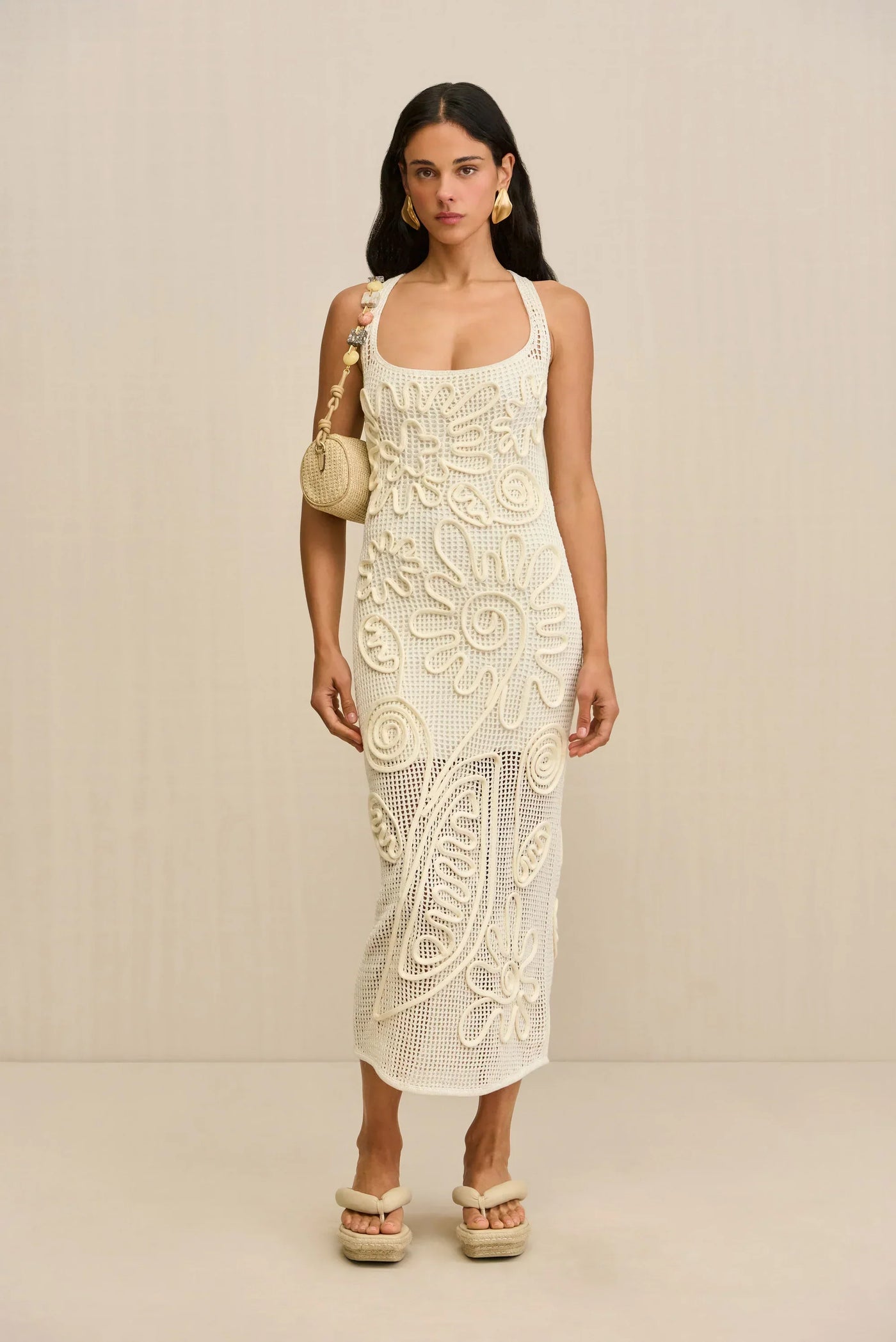 Lara™ | Crochet Bloom Maxi Dress