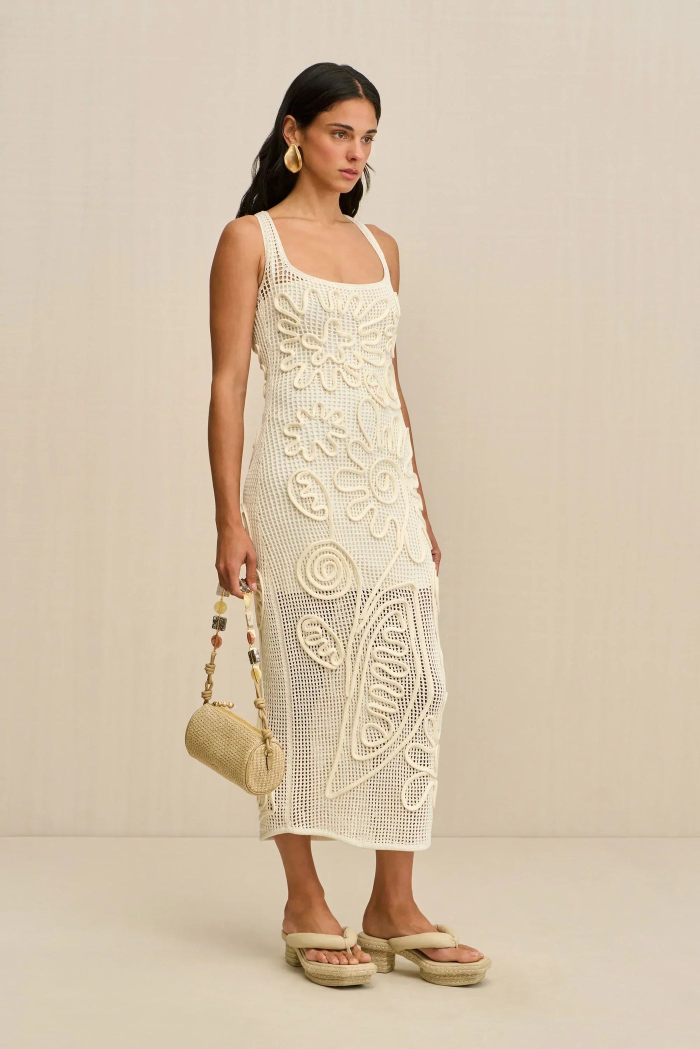 Lara™ | Crochet Bloom Maxi Dress