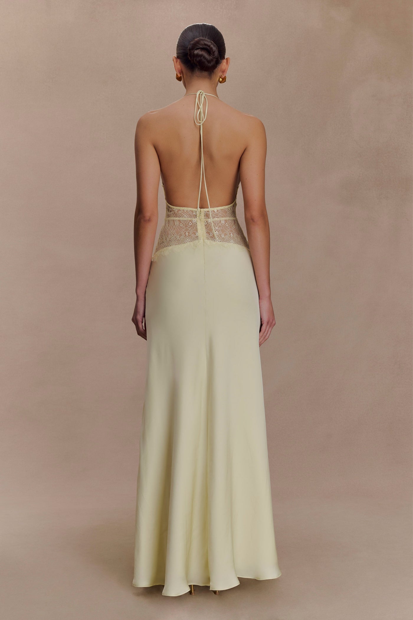Kalira™ | Satin Lace Maxi Dress