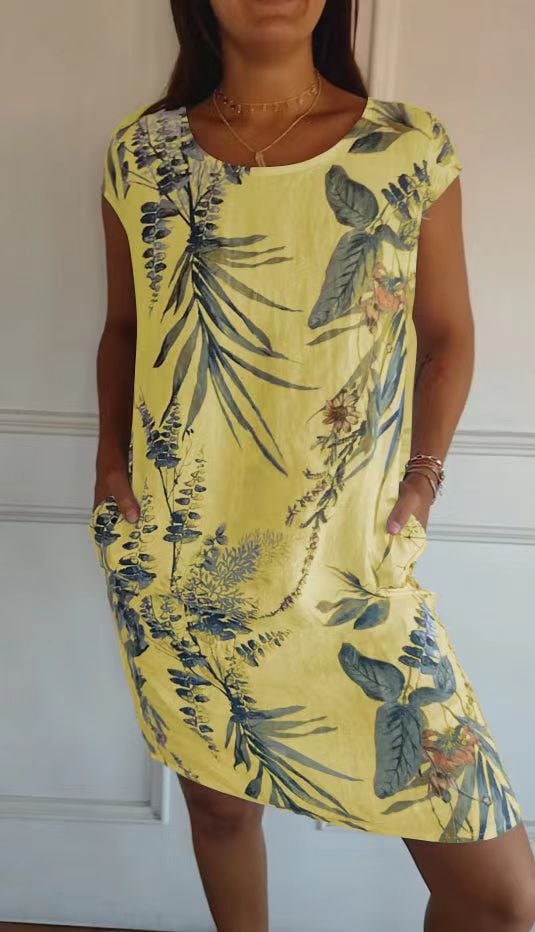 Elara | Luftiges Botanisches Kleid