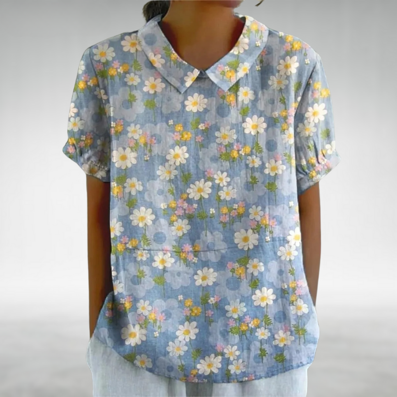 Danaya™ – Vintage-Bluse mit Blumenmuster