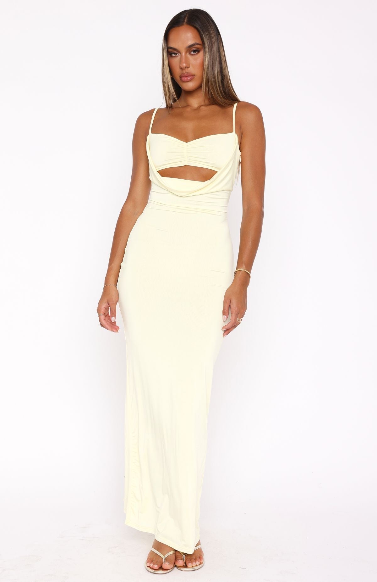 Liana™ | Sleek Cut-Out Maxi Dress
