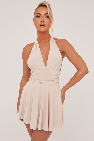 Luna™ | Sultry Halter Mini Dress