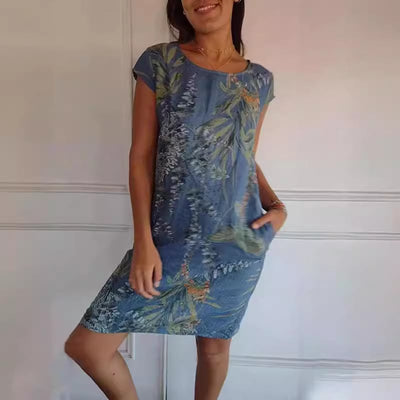 Elara | Luftiges Botanisches Kleid