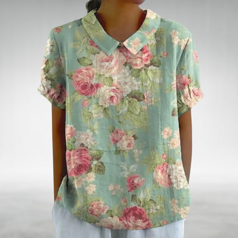 Danaya™ – Vintage-Bluse mit Blumenmuster