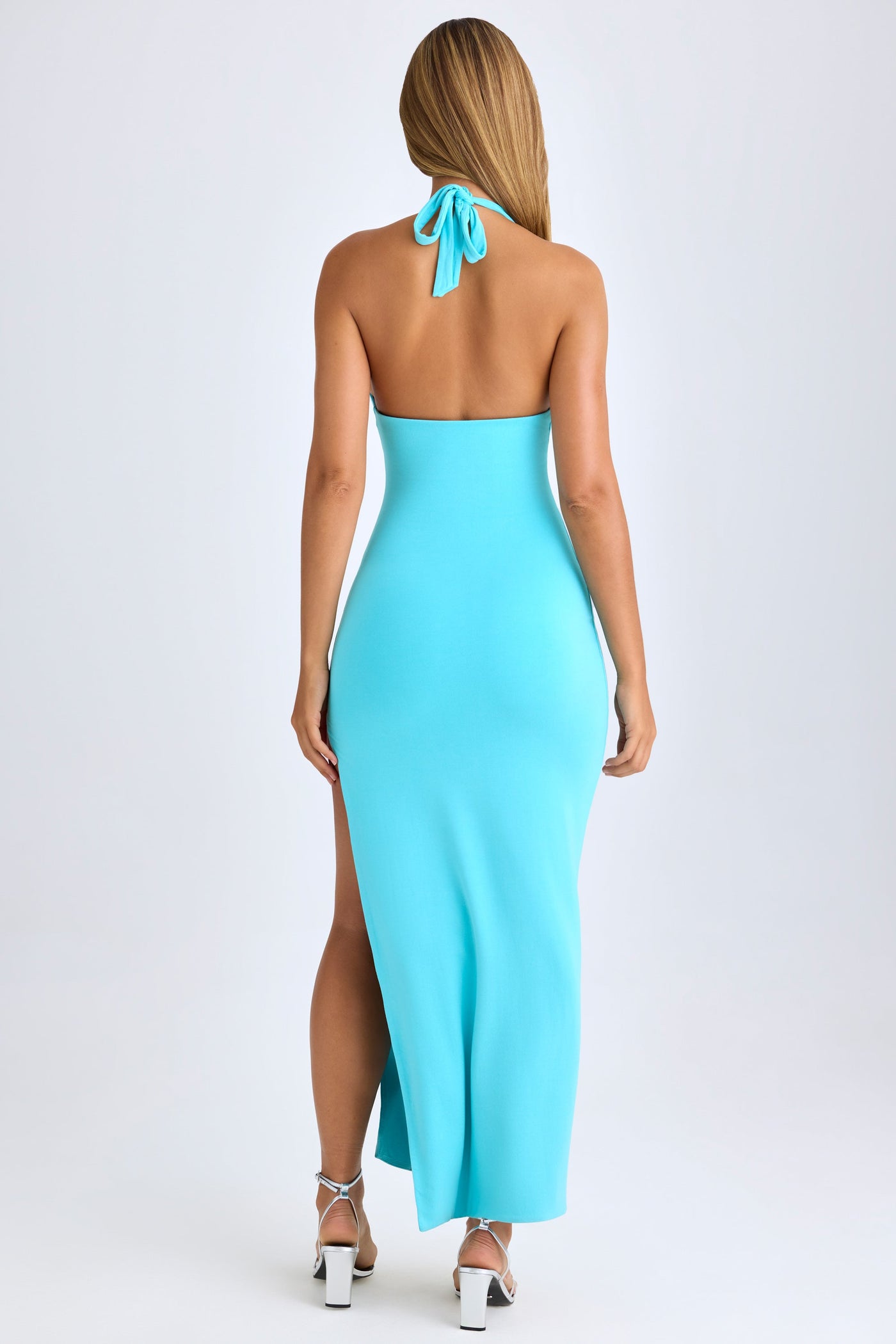 Jasira™ | High Split Halter Maxi Dress