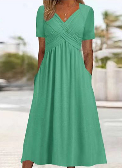 Alessia™ | Elegant Wrap Midi Dress