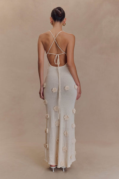 Lydia™ | Floral Knit Maxi Dress
