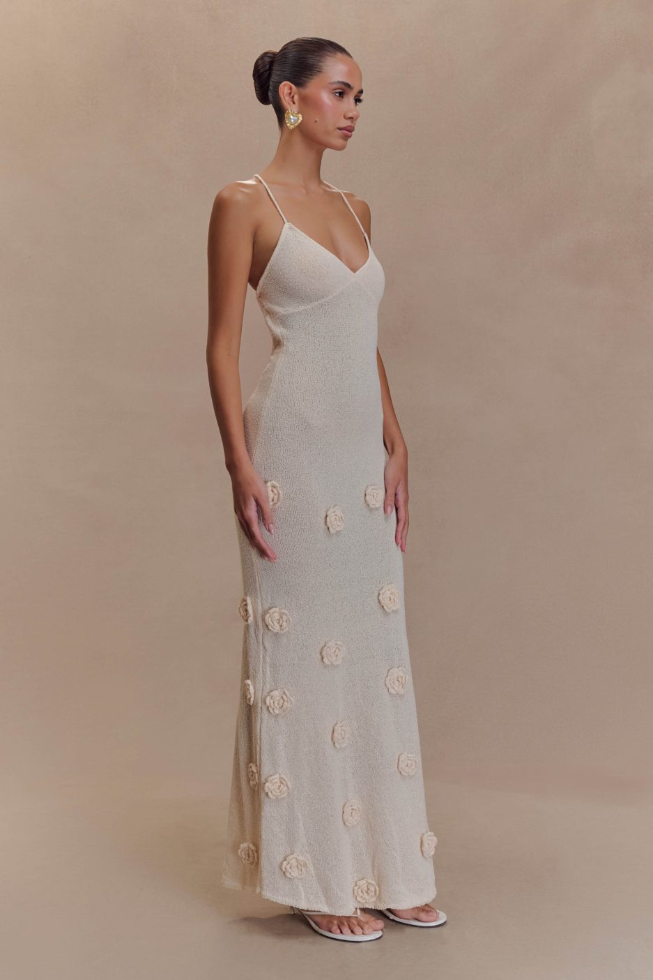 Lydia™ | Floral Knit Maxi Dress