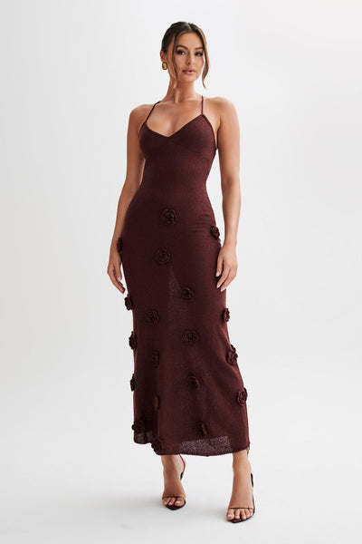 Lydia™ | Floral Knit Maxi Dress