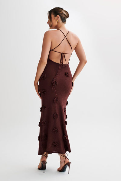 Lydia™ | Floral Knit Maxi Dress