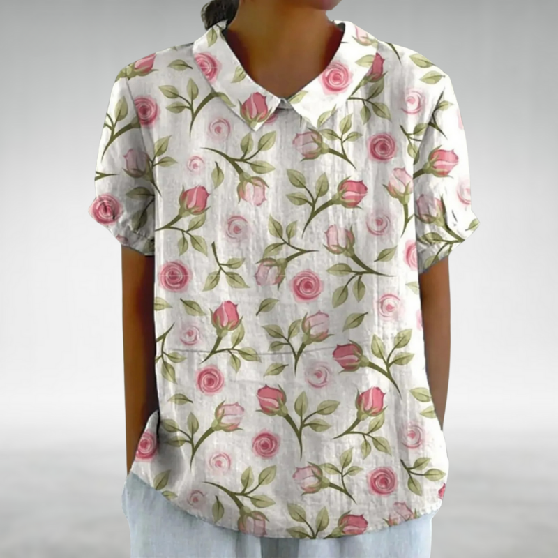 Danaya™ – Vintage-Bluse mit Blumenmuster