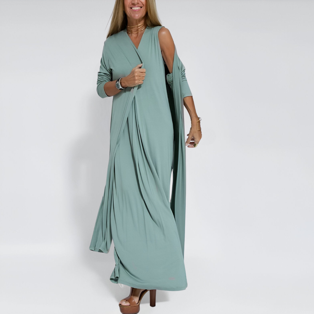 Sanne™ | Elegantes Sommerkleid + Gratis Strickjacke