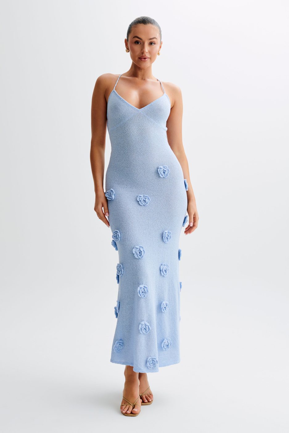 Lydia™ | Floral Knit Maxi Dress