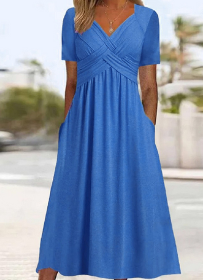 Alessia™ | Elegant Wrap Midi Dress