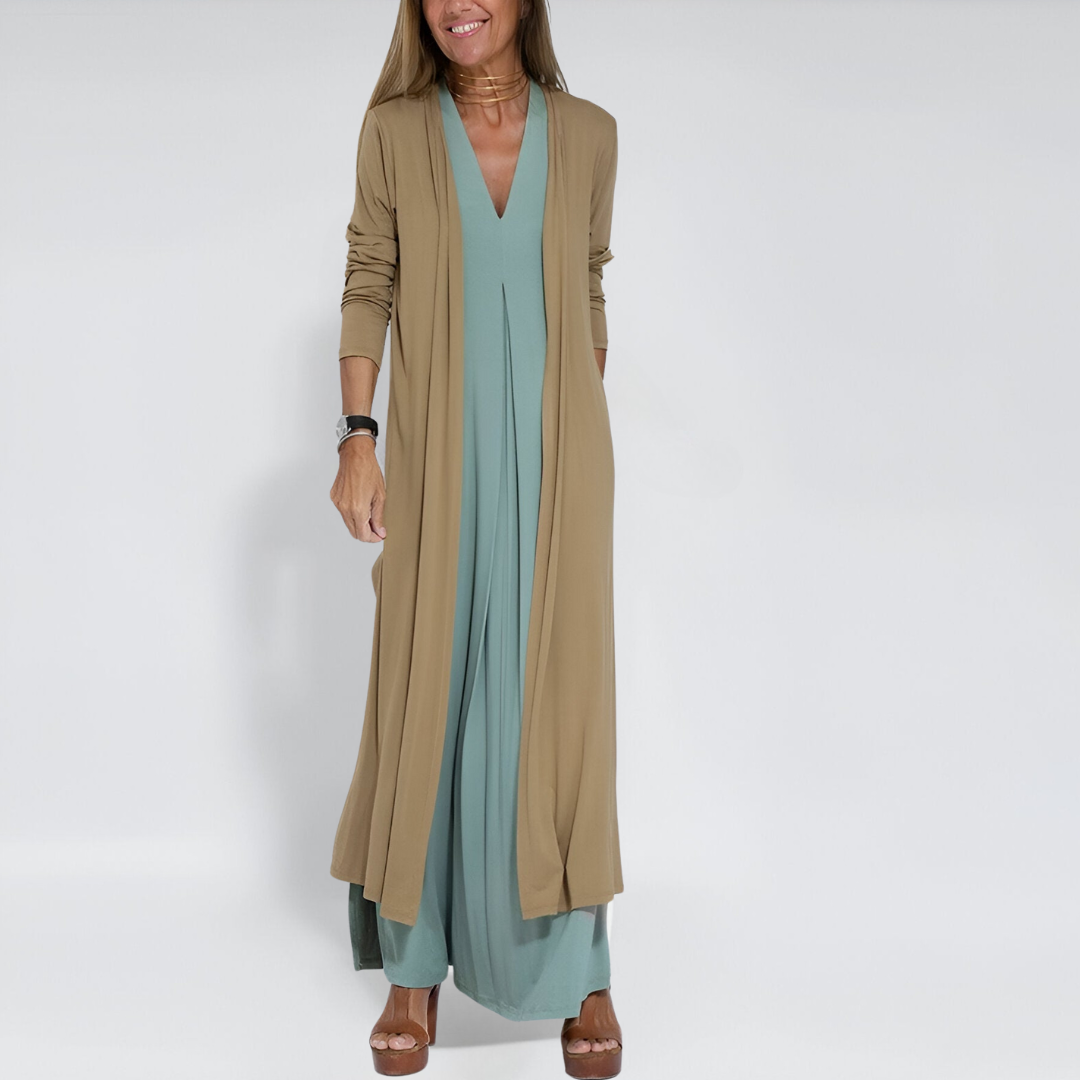 Sanne™ | Elegantes Sommerkleid + Gratis Strickjacke