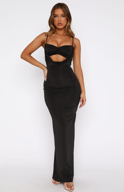 Liana™ | Sleek Cut-Out Maxi Dress