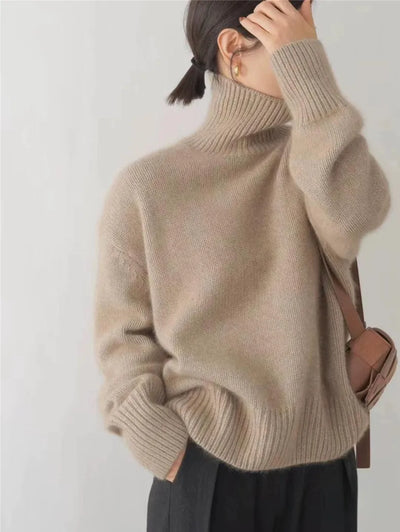 MONIKA | Pullover mit hohem Kaschmirkragen