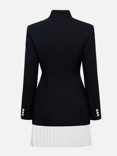 Linux Plissiertes Blazer-Minikleid