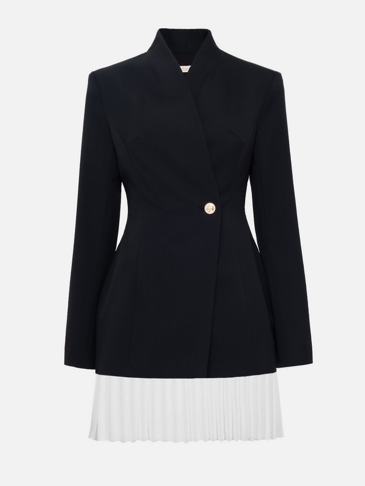 Linux Plissiertes Blazer-Minikleid