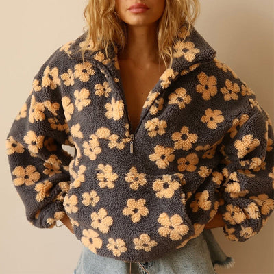 Suzan | Feiner Pullover mit floralem Muster