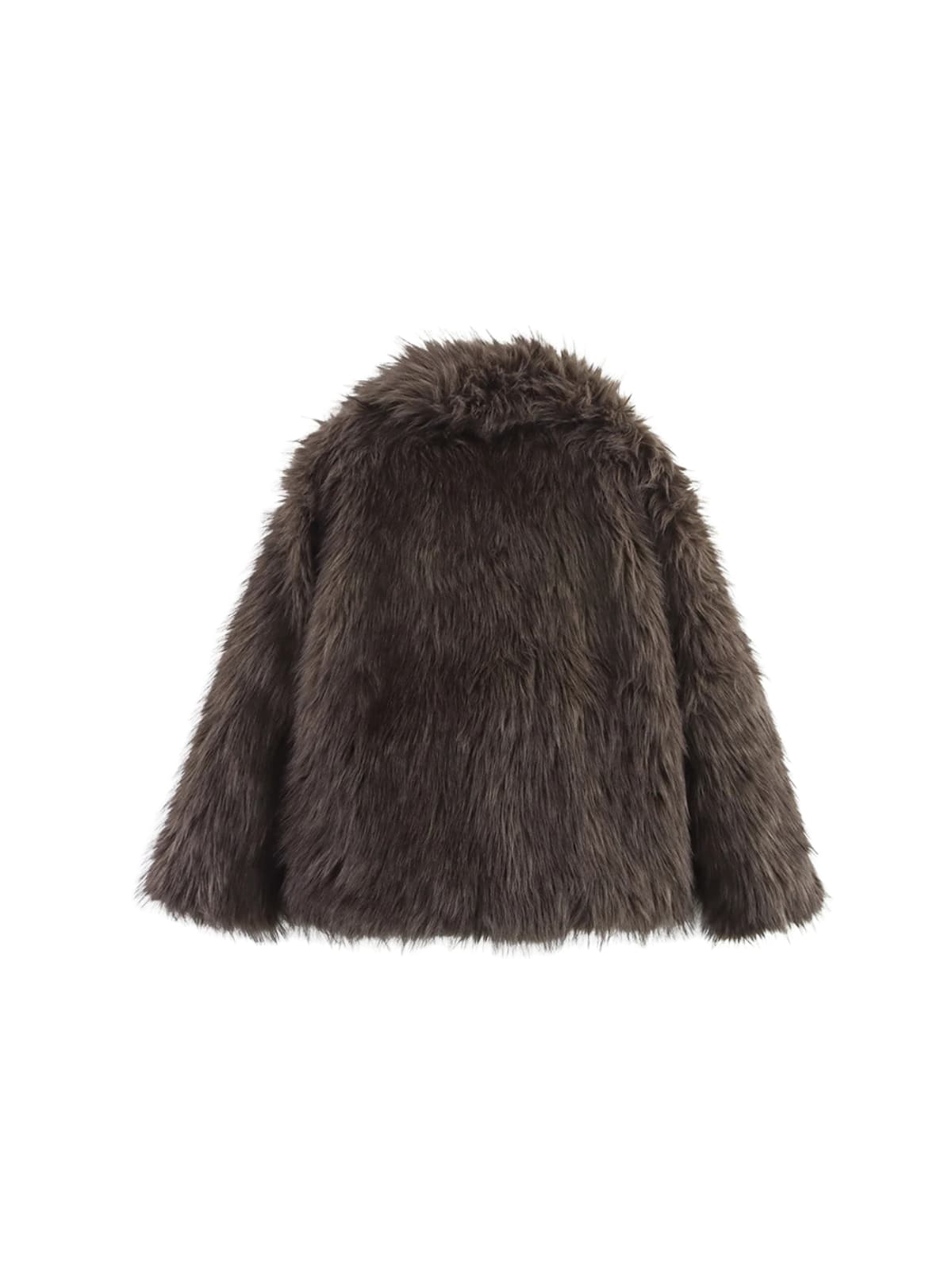 Neldrin Fleece-Mantel mit umgeschlagenem Kragen