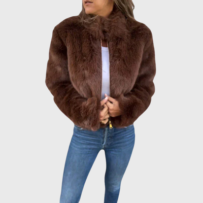 Damen Teddy-Fleece Thermojacke