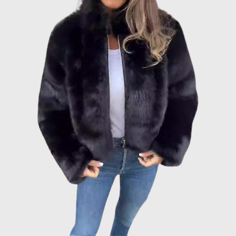 Damen Teddy-Fleece Thermojacke