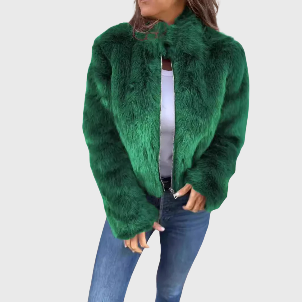Damen Teddy-Fleece Thermojacke