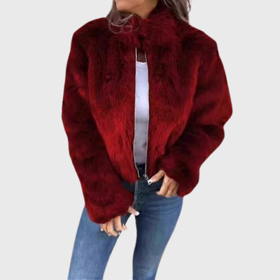 Damen Teddy-Fleece Thermojacke