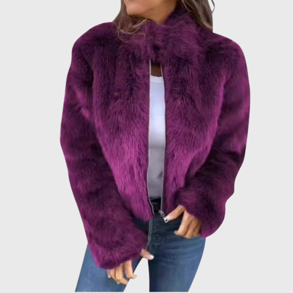Damen Teddy-Fleece Thermojacke