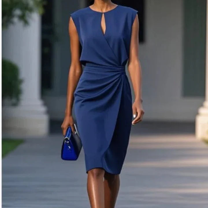 Celeste Draped Midikleid